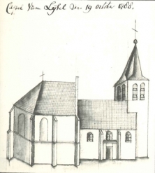 Kapel in Liessel, door Hendrik Verhees, 1788